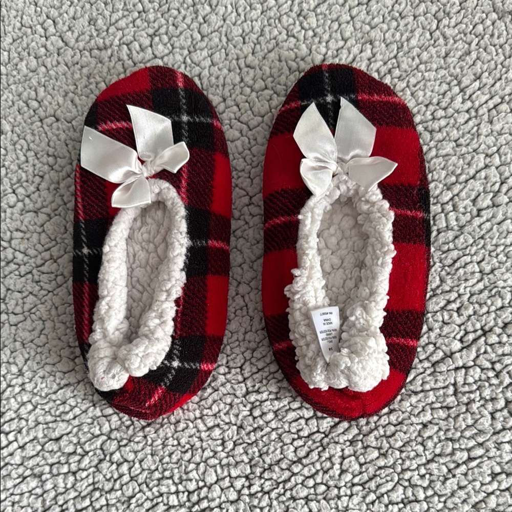 Slip on plaid S